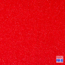Glitter Enchanted All Over Stretch Fabric 60" Wide By The Yard Hunter Green & Red