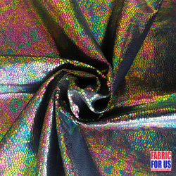 Snake Skin HOLOGRAM 4-Way STRETCH Nylon-Spandex Foil Fabric 58/60" Wide