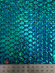 Holographic Mermaid Scale Stretch Tricot Fabric by the Yard for Apparel & Costumes