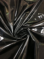 Red, Gold, White, Silver, or Black Faux Liquid Vinyl Polyester Spandex Shiny Stretch Fabric