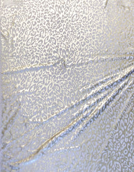 Cheetah Foil Design 4 Way Stretch on Nylon Spandex Fabric