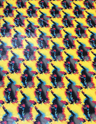 Colorful Abstract Print on Polyester Spandex Fabric