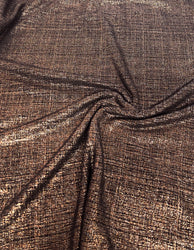 Shiny Lurex on Polyester Spandex 2 Way Stretch Fabric