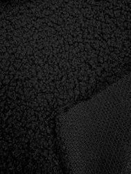 Heavy Polyester Mechanical Stretch Soft Faux Sherpa Fleece Fabric