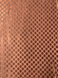 1.5 Inch Circles on Burnout out Velvet Polyester Spandex Fabric