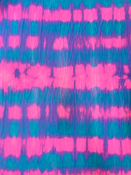 Tie Dye Multi-Color Pattern on Stretch 4 ways Stretch Nylon Spandex Shiny Tricot Fabric