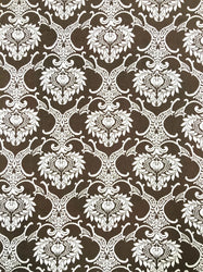 Polyester Spandex Single Span Geometric Print with Silver Trans Fabric