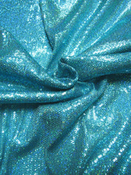3mm Mini Micro Holographic Shiny Sequins on Stretch Polyester Spandex Fabric