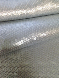 3mm Micro Mini Matte Sequins on Stretch Polyester Spandex Fabric