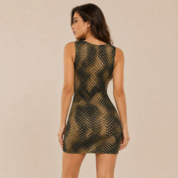 Camouflage Fishnet Mesh Stretch Fabric by the Yard for Apparel & Costume Sewing