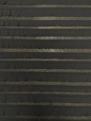 Charcoal Gray or Black Polyester Spandex 2" Ruffles Light Medium Drapey Weight Fabric