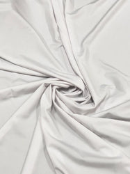 White or Black Dull Nylon Spandex 4 Way Stretch Light Weight Solid Colors Fabric