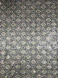 Polyester Non-stretch Mesh with 3MM Geometric Design Fabric