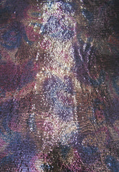 5 mm Geometric Tie-Dye Print Sequins on Polyester Mechanical Stretch Fabric