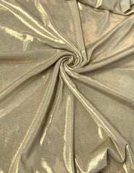 Solid Hologram Foil on Polyester Spandex Fabric