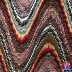 Waves Tidal with Gold Color Lining Stretch Fabric 58" Wide