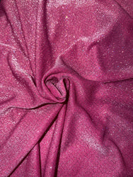 Stretch Glimmer/Glitter Lurex Mauve Color Fabric 58