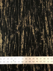 Gold or Silver Polyester Spandex Textured Fukuro with Foil Abstract Desing Fabric