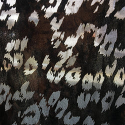 L-667-M N leopard spots burnout velvet STRETCH fabric