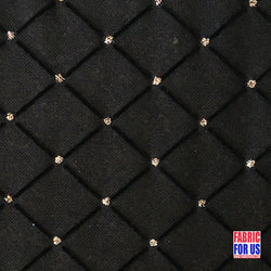 L-668-V FLOCKING MESH BALCK DIAMONDS