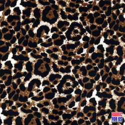 Jaguar Big Cat Spots Poly-Spandex Stretch Fabric 58/60