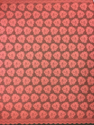 Flower Scallop Edge Lace Non-Stretch on Polyester Fabric