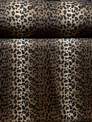 Brown/Black Realistic Cheetah Printed Fleece