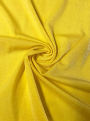 Black or Yellow Nylon Spandex 4 Way Stretch w/ Shimmer Lurex Fabric