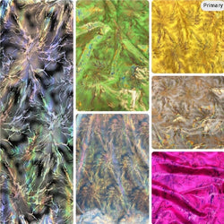 Holo Thunder Foil Print on Nylon Spandex Fabric 4 ways Stretch
