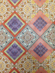 Big Diamond Multi Pattern on Stretch Lightweight Knit Jersey Polyester Spandex