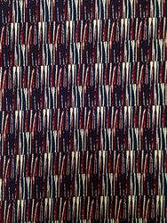 Abstract Geometric Lines Pattern on Stretch ITY Knit Jersey Polyester Spandex Fabric