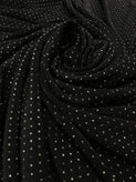 Acetate Spandex Slinky Gold Glitters Design Fabric