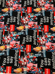 Polyester ITY Matte Jersey 2 ways Stretch Light Weight Big Fabric