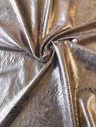 Nylon Spandex 4 ways Stretch Heavy Weight Supplex Shinny Snake Foil Design