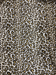 Gorgeous Cheetah Spots on Polyester Spandex Velvet Panne Stretch