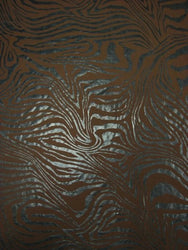 Polyester Spandex Single Span with Shiny Foil Zebra Design