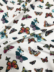 Nylon Spandex Medium Weight 4 ways Stretch Butterflies Fabric Design