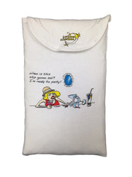 Sailing Ship - Animated Sleepshirt or Beach Cover-Up w/ Side Slits & Matte Studs - 100% Cotton