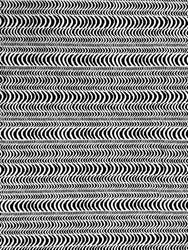 Black and White Polyester Single Spun Stretch Light Medium Weight Geometric Fabric Design