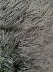 6 COLORS, Faux Fur Soft Shaggy Heavy Weight Long Pile Solid Fabric (Neon Lime, Brown, Black, White, Tan, Charcoal)