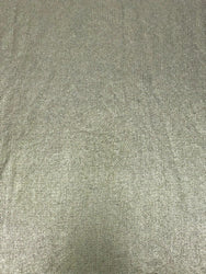 Gold Lurex Foil on Polyester Sweater Knit NON-Stretch with Design