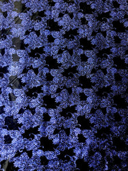 Polyester Velvet Spandex with Royal Glitters Geometric Design