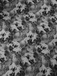Heavy Nylon Supplex 4 ways Stretch Charcoal Grey & Black Tie Dye Design