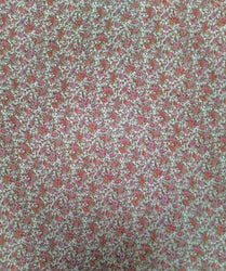 Pink Roses on Rayon Georgette Light Weight Non Stretch Floral Design Fabric