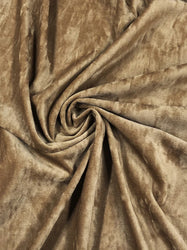 Nylon Spandex 4 ways Stretch Medium Weight Solid Camel Soft Suede