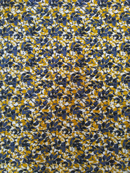 Polyester Spandex 2 Way Stretch Leaves Pattern Fabric