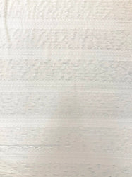 Elegant 10mm Off White Ruffles & Textured Chevron Polyester Spandex Light Weight