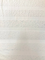 Elegant 10mm Off White Ruffles & Textured Chevron Polyester Spandex Light Weight