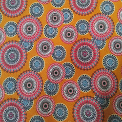 Polyester Spandex Light Weight Abstract Circles Design Fabric
