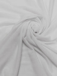 White Sweater Knit Off- White Polyester Spandex Light Weight Fabric